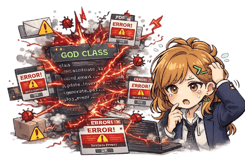 そのクラス、触るたびに何か壊れるやつになってない?🥺